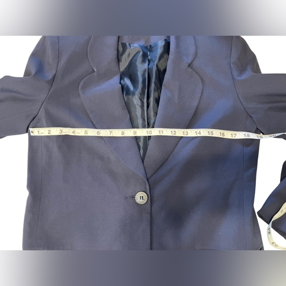 Appleseeds Single Button Blazer Blue Womens size 6 - Picture 9 of 10